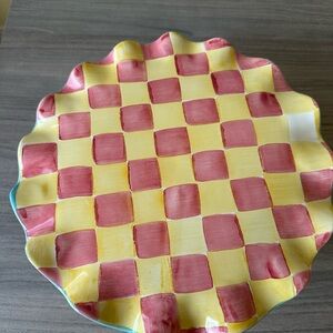 MacKenzie-Childs Terracotta Red Marked Ceramic Base